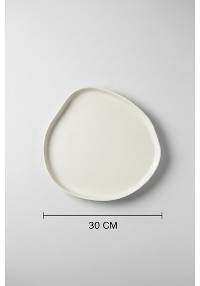 6'lı Vogue Servis Tabağı 30cm Krem Rinart