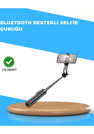 Northcity Uzaktan Kumandalı Bluetooth Selfie Çubuğu 130 Cm Sarsıntısız Ve Profesyonel Çekimler