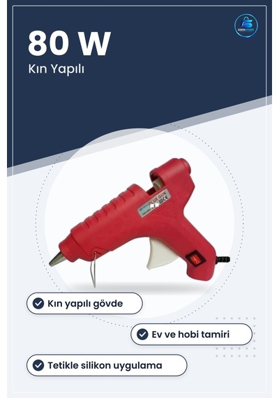 Sıcak Silikon Tabancası 80 W Kalın Yapı Elektrikli Yapıştırma Ev