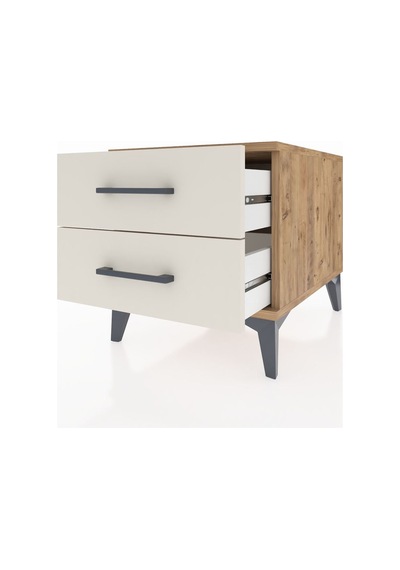 Kronos Komodin 2 Çekmeceli 44x59x48 Çam-aytaşı Çam