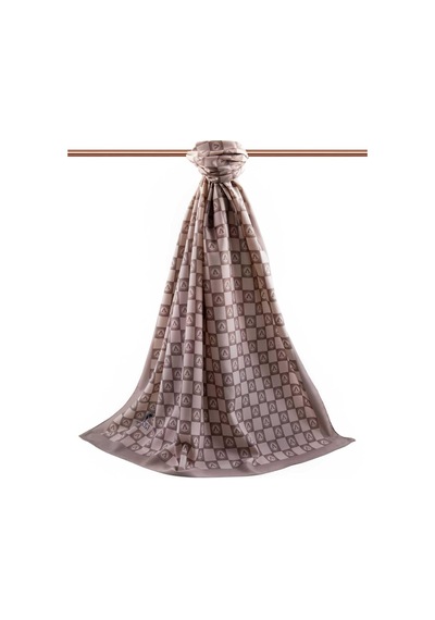 Vissona Lüks Medine İpeği Monogram Desenli Taş Renkli 75x195 Kırışmaz Şal Moss Krep Dikiş Tipi İtalyan Dikişli Çok Renkli Vissona Lüks Medine İpeği Monogram Desenli Taş Renkli 75x195 Kırışmaz Şal Moss Krep Dikiş Tipi İtalyan Dikişli Çok Renkli