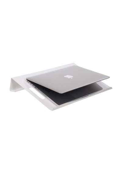 M1 Beyaz Laptop Standi Soğutucu Altlığı Notebook Standı Sehpası V2