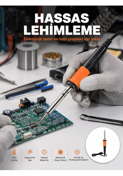 Plentifulgüvenli Kullanım Sağlayan Isı Yalıtımlı Lehimleme Kalemi