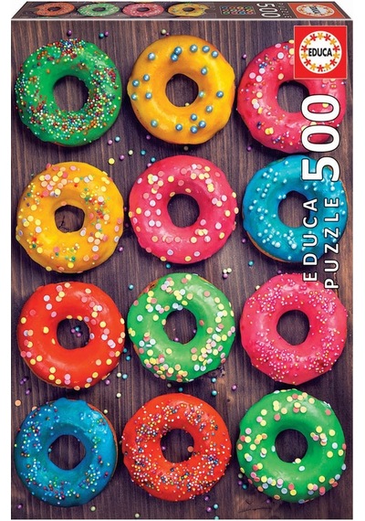 Educa Puzzle 500 Parça Renkli Çörek 19005