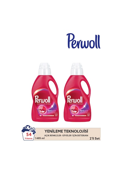 Perwoll Yenileme Renkliler için Sıvı Çamaşır Deterjanı 2 x 1485 ML