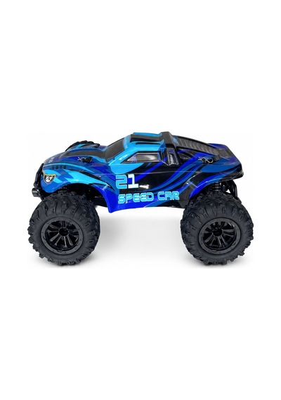 50 Km Hız Yapan Elektrikli Araba Uzaktan Kumandalı 4x4 Arazi Aracı Off-road Araba Mavi-turkuaz