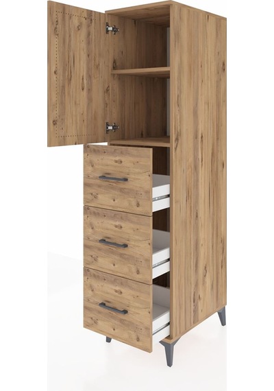 Kronos Dolap 2 Raflı 3 Çekmeceli Tek Kapaklı 44x59x182 Çam-çam Çam Kronos Dolap 2 Raflı 3 Çekmeceli Tek Kapaklı 44x59x182 Çam-çam Çam