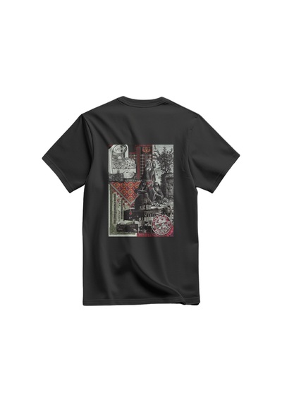 Kısa Kollu Filistinli Eski Gürüntüler Dijital Baskılı Unisex Filistin Tişört S - 2xl T300025 Siyah
