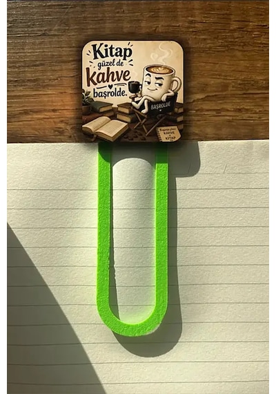 Kahve Başrolde Kitap Ayracı