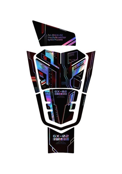 Hızlı Teker Honda Pcx 2021-2024 Tank Pad Hologram Cybercore