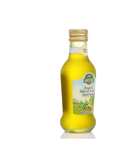Kristal Organik Natürel Sızma Zeytinyağı Cam 250 ML