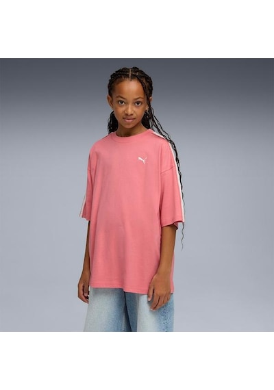 Puma Çocuk Tişört Oversized Graphic Pembe
