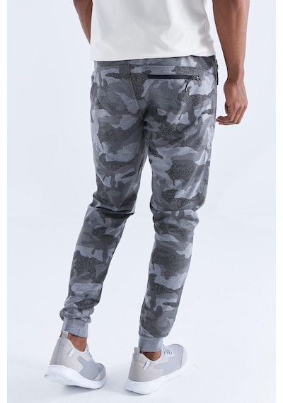 Tommy Life Kamuflaj Desenli Gri Melanj Erkek Eşofman Alt T05er-84754 001