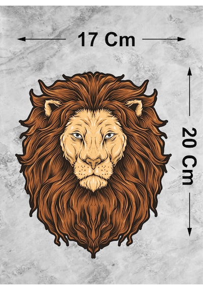 Aslan Galatasaray Cim Bom Bom Sticker - Araba Oto Motosiklet Karavan Cam Sticker - 00286 20x17 Cm
