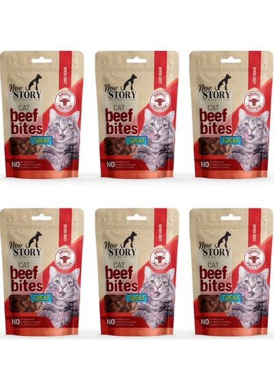 Cat Beef Bites 6x60gr. Biftekli, Kedi Ödül Maması