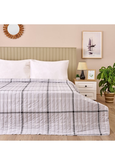 Soft Kamer Çift Kişilik Yatak Örtüsü - Gri - 200x230 Cm Renkli