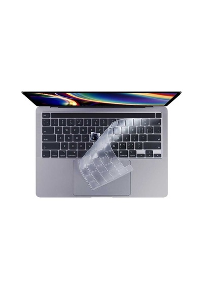 Lexroo Macbook Uyumlu 13.3' Air A1932 Klavye Koruyucu Şeffaf Silikon Ped - Renksiz