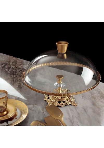 Daisyglass Paşabkapaklı Lüx Kek Pasta Fanusuahçe Cam
