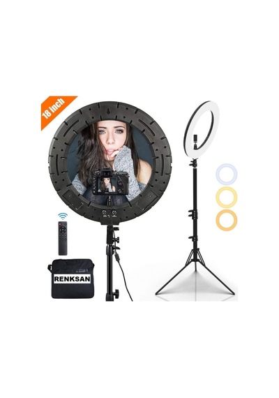 Ring Liğht Led 5500kw 18inch Makyaj Çekimleri Makeup Çekimleri Sac Çekimler Youtuber Kit