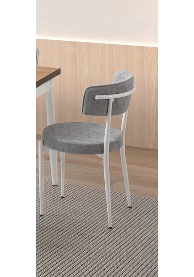 Gzd Metal Ayaklı Kumaş Salon Balkon Ve Mutfak Sandalyesi 4 Adet