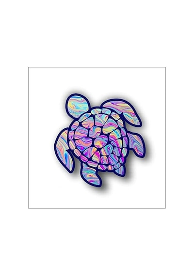 Sevimli Deniz Kaplumbağası Sticker Yapıştırma 10Cm Model4