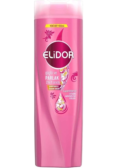 Elidor Güçlü Ve Parlak 2si1 Arada Şampuan ve Saç Bakım Krem 400 ML