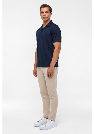 Süvari Lacivert Regular Desenli Polo Yaka Tişört-38364 Lacivert Süvari Lacivert Regular Desenli Polo Yaka Tişört-38364 Lacivert