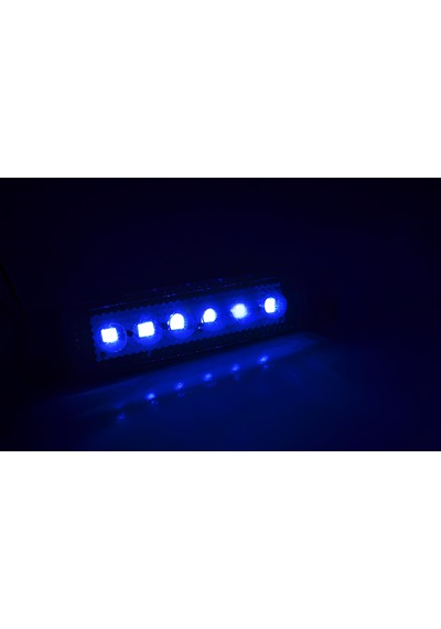 10 Adet Mavi Parmak Lamba 6 Led 12v 24v