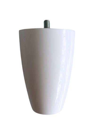 Plastik Ayak 8mm Vidalı Mobilya Koltuk Ve Baza Ayağı Beyaz 10cm 8mm Vidalı 4 Adet Beyaz