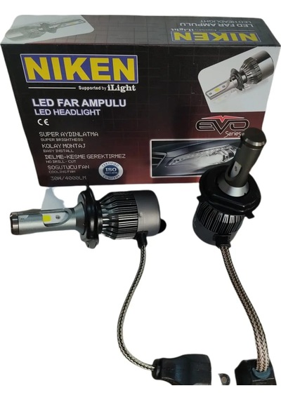 Nıken Şimşek Etkili Led Xenon Far Sis Ampülü H1 H3 H4 H7 H11 9005 529982214