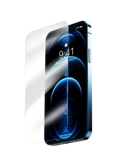 Baseus Apple Uyumlu   iPhone 12 Pro Max 6.7 0.3Mm Hd Anti-Drop Tempered Kırılma Şeffaf