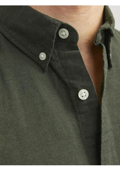 Jack & Jones Klasik Oxford Gömlek 12182486 Forest Night Koyu Yeşil