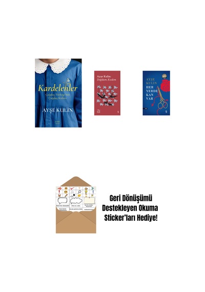 Kardelenler + Everest Açıkhava 19 - Doğdum. Kızdım + Her Yerde Kan Var Midi Boy + Okuma Sticker'ları