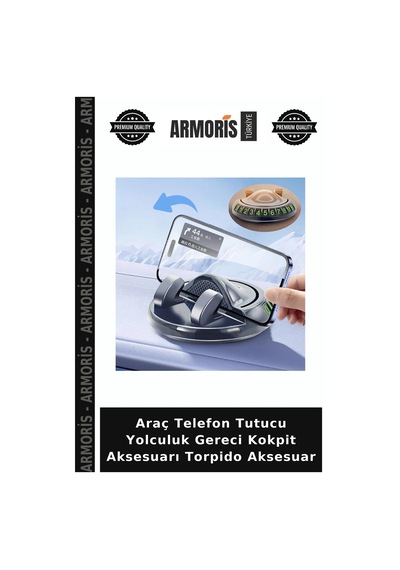 Araç Telefon Tutucu Yolculuk Gereci Kokpit Aksesuarı Torpido Aksesuar