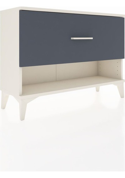 Arges Şifonyer Tek Çekmeceli 88x30x64 Aytaşı-antrasit Aytaşı