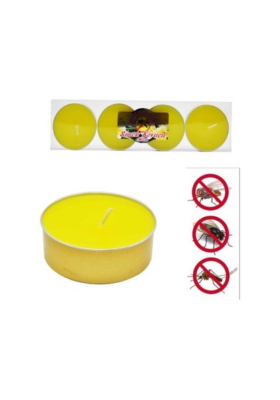 SİNEK KOVUCU MUM 8'lİ Tealight SARI