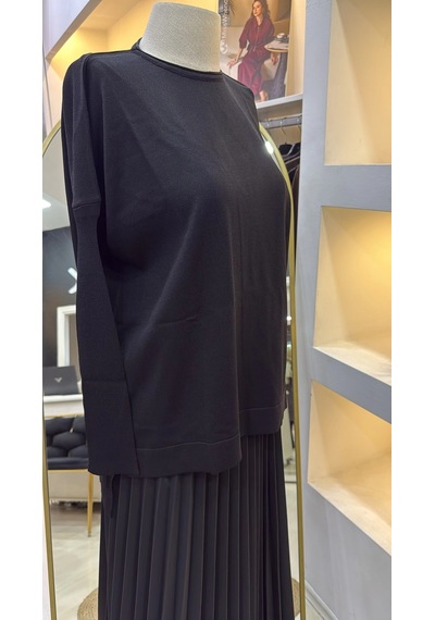 Nuss Triko Tunik Siyah K116