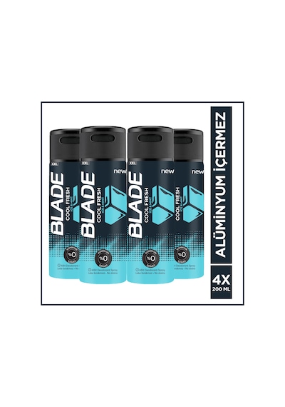 Blade Cool Fresh Erkek Deodorant 4x200 Ml