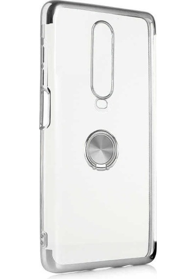 Xiaomi Poco X2 Kılıf Gess Kenarları Renkli Yüzük Aparatlı Kılıf
