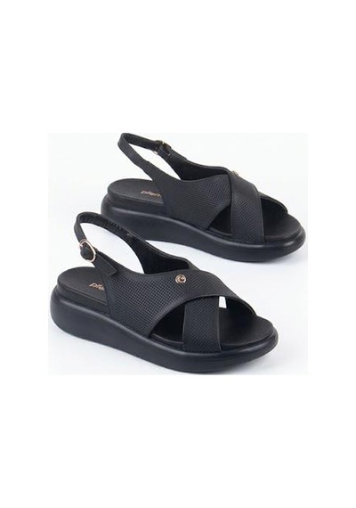 Pierre Cardin 7811 Anatomik Rahat Orijinal Ürün Kadın Sandalet Siyah