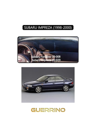 Subaru Imprezza 1998-2000 Torpido Koruma Halısı Siyah Kenar