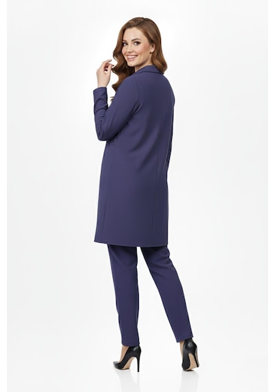 Nazal Kadın Taşlı Bluz Pantolon Tunik 3 Lü Takım Bgl-st04733 Mavi