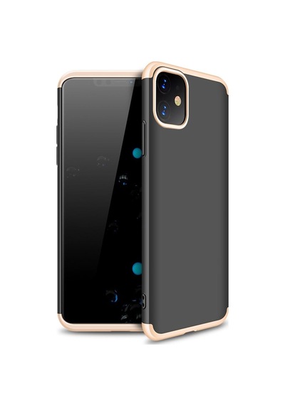 Apple Uyumlu iPhone 11 3 Parçali 360 Tam Koruma Gkk Rubber Kapak Kilif 403228564