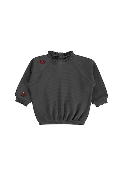 Civil Baby Uğur Böceği Nakışlı 6-18 Ay Sweatshirt - Gri Antrasit