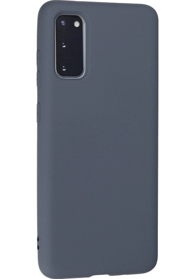 Samsung Uyumlu Galaxy S20 Kılıf Nano İçi Kadife Silikon Gri