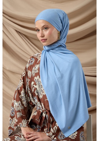 Silk Home Premium Penye Şal 65002-30 Bebe Mavi Çok Renkli