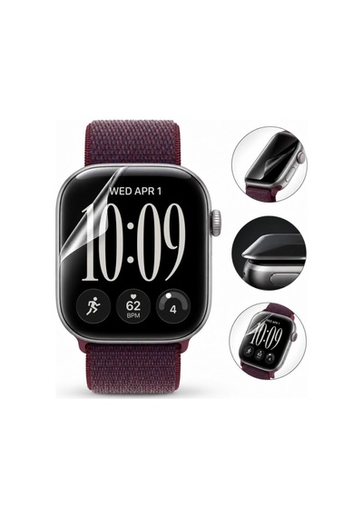 Apple Watch Series 12 46mm İle Uyumlu Ekran Koruyucu A3587 Tpu Şeffaf Çizilmeye Dayanıklı Esnek Yapı 2 Adet