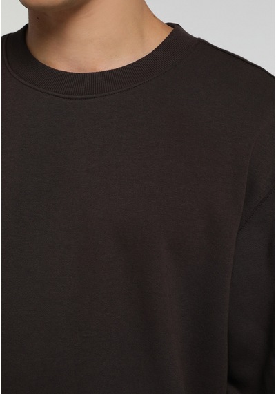 Colin's Colins Relaxed Fit Yuvarlak Yaka Düz Erkek Kahverengi Sweatshirt Cl1082533 Q1.v2 Brw