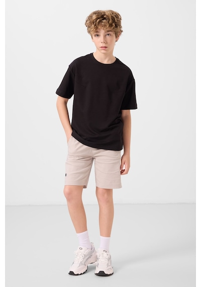 Siyah-taş Pamuklu Oversize Fit Dokuma Hafif Esnek Chino Erkek Çocuk Şort Takım - 11277 Siyah Siyah-taş Pamuklu Oversize Fit Dokuma Hafif Esnek Chino Erkek Çocuk Şort Takım - 11277 Siyah