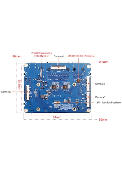 Orange Pi Compute Module 5 Base Board